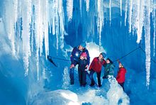 Nature's ice palace at the Hintertux glacier